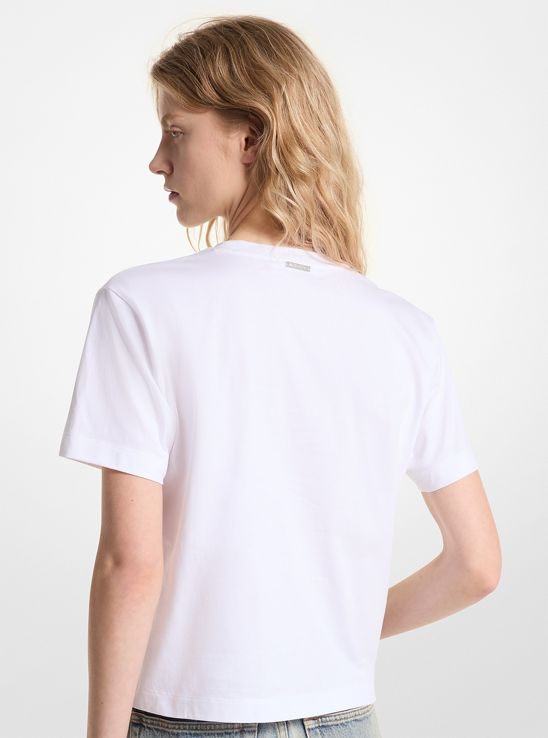 公式アウトレット】ラインストーン MK CHARM Tシャツ - トップス