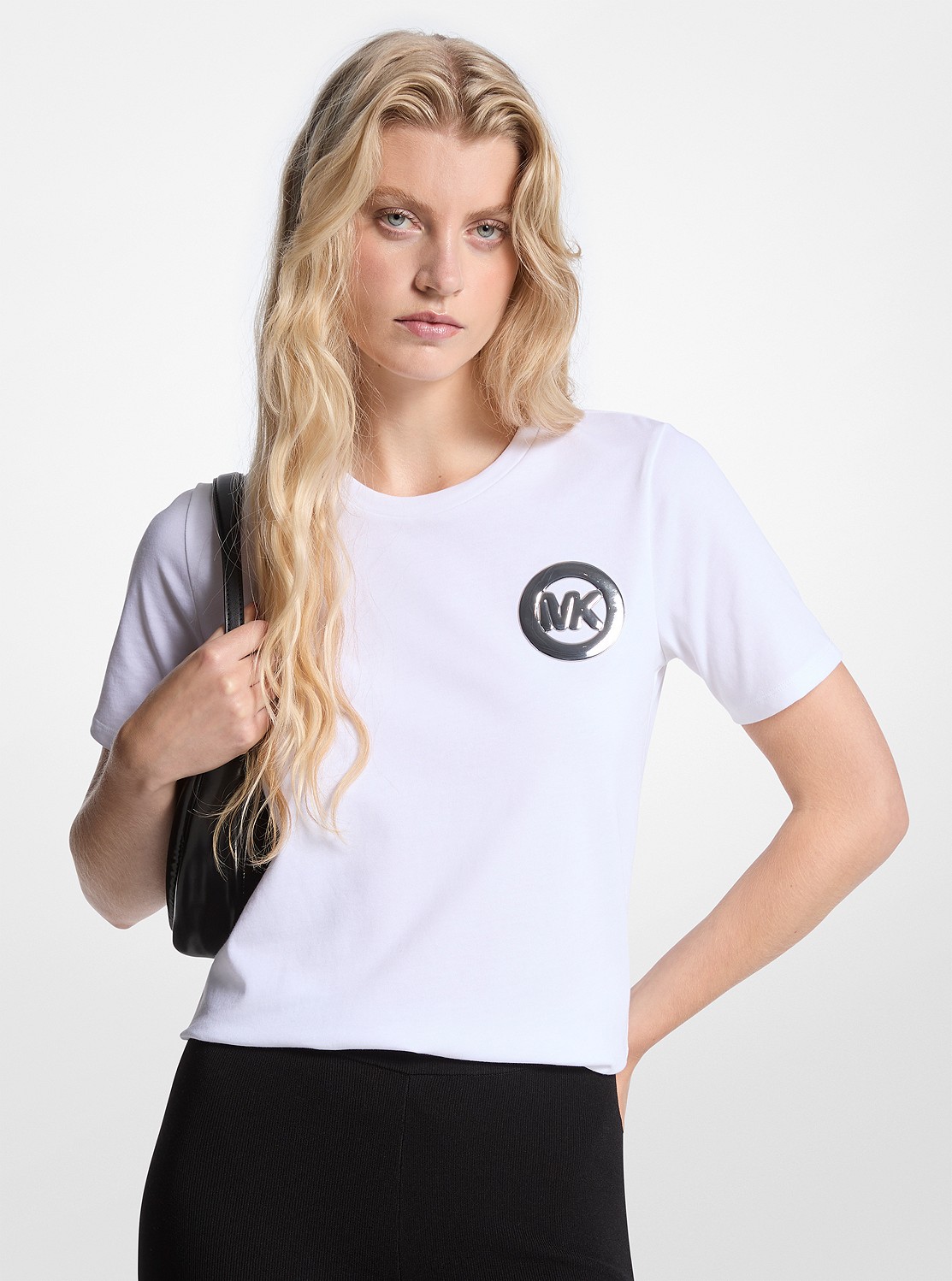 ロゴチャーム コットンジャージー Tシャツ