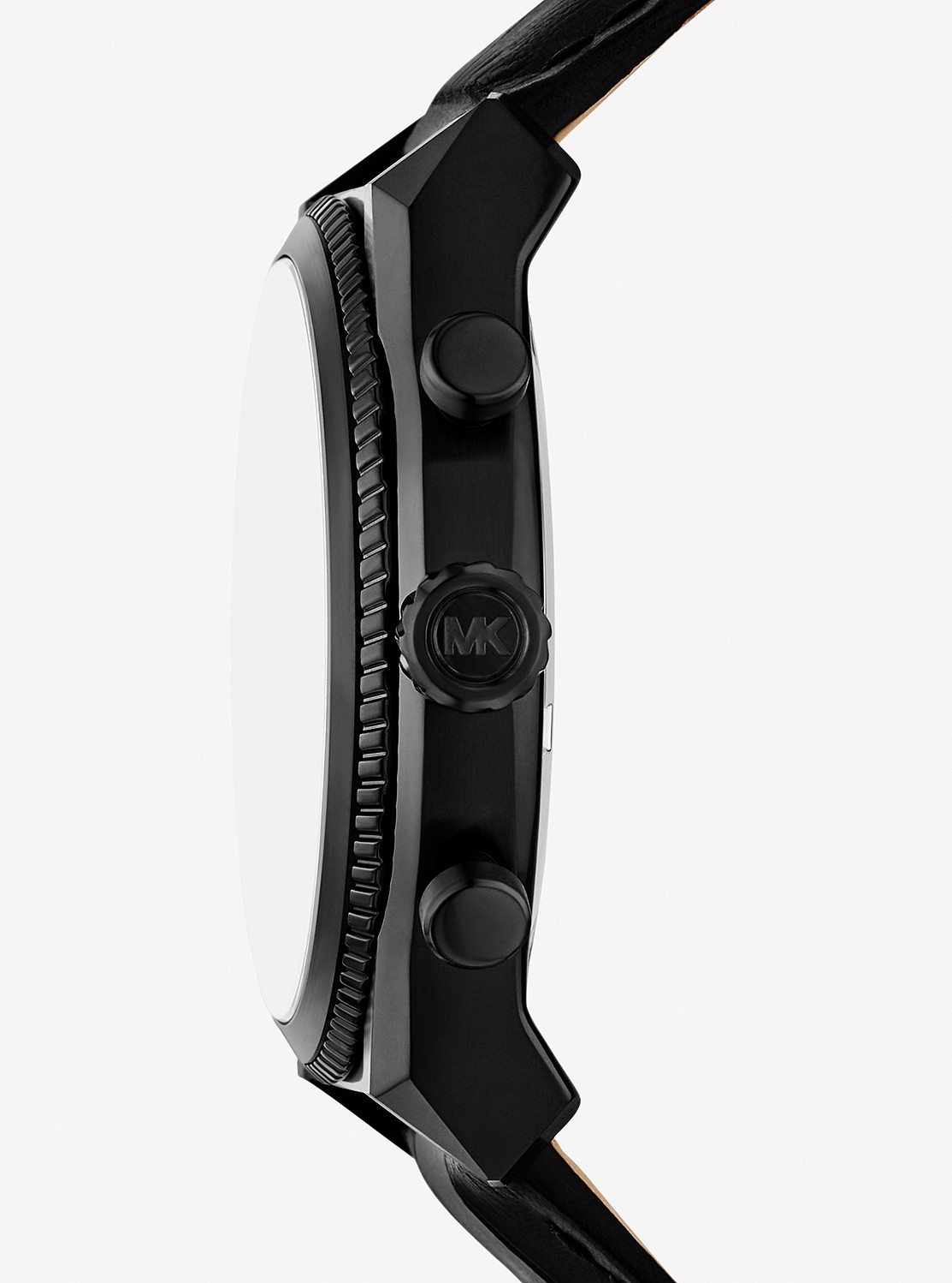 PANORAMA ブラックトーン クロコダイル エンボス レザー ウォッチ