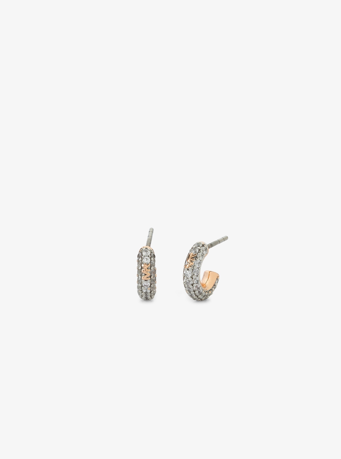 公式アウトレット】パヴェ ロゴ ハートネックレス & ピアス セット
