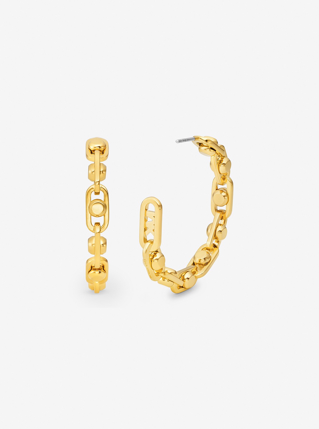 ASTOR プレシャスメタル ブラス リンク フープピアス ミディアム|マイケル・コース(MICHAEL KORS)公式オンラインアウトレットストア 2