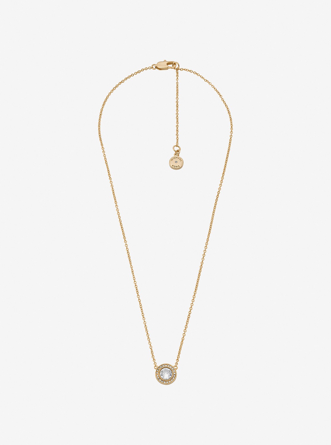MICHAEL KORS パヴェ ハロ ネックレス　ローズゴールド ダイヤモンド パヴェ ハロ ネックレス | ネックレス | マイケル・コース