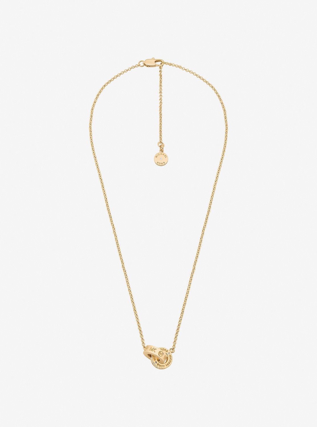 公式アウトレット】パヴェ ロゴ インタートワイン ネックレス