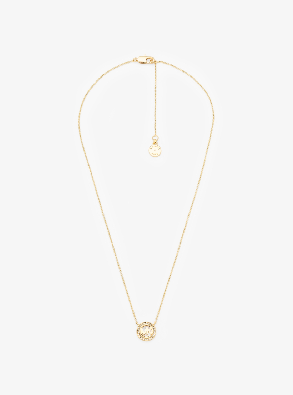 公式アウトレット】LOGO MOP PENDANT GOLD WHITE - ネックレス