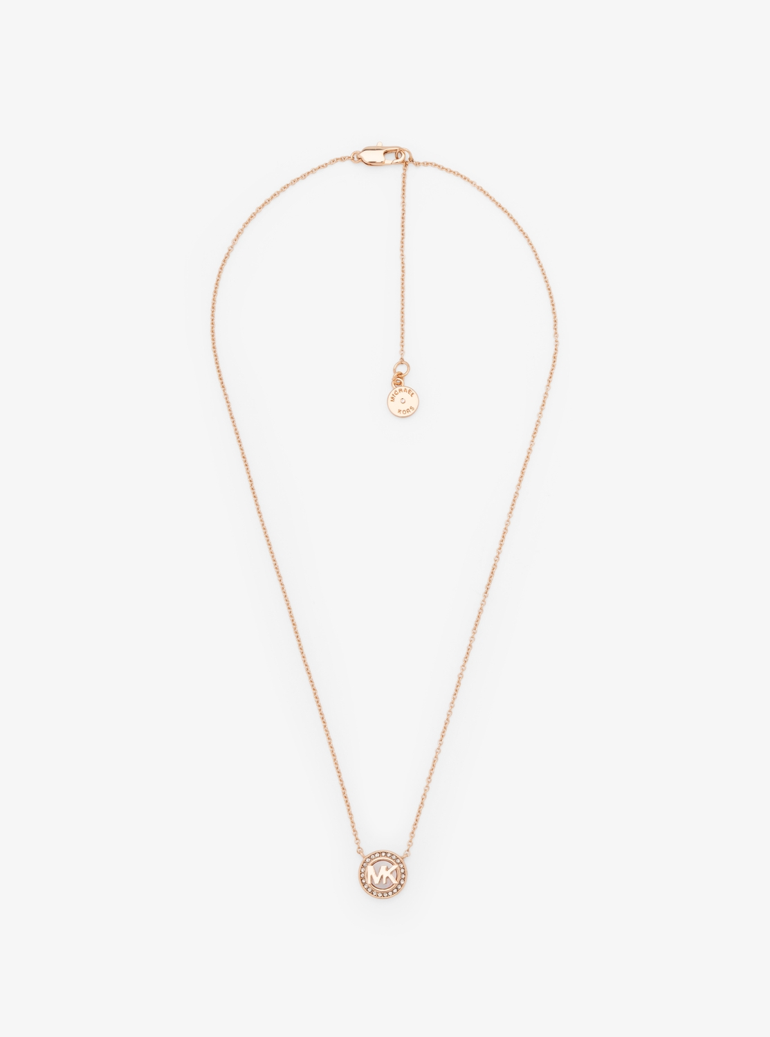 公式アウトレット】LOGO MOP PENDANT RG PINK - ネックレス