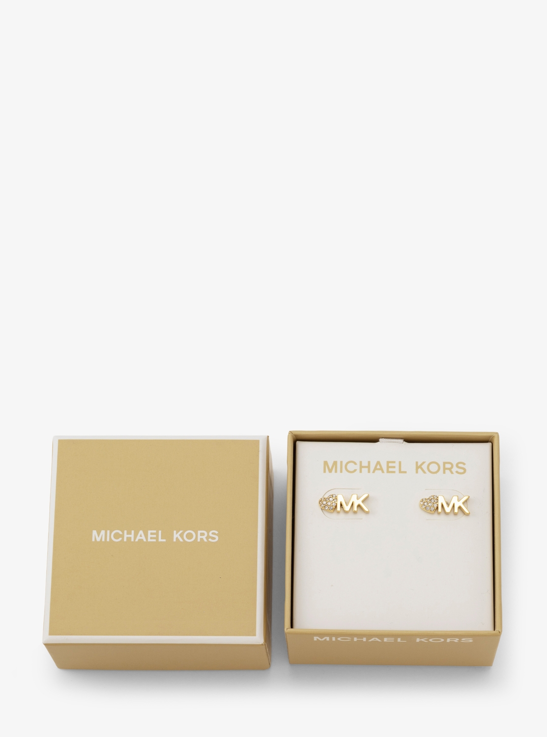 ゴールドスタッドピアス 'm'ロゴ Amazon | マイケルコース MKロゴ パヴェ サークル スタッド