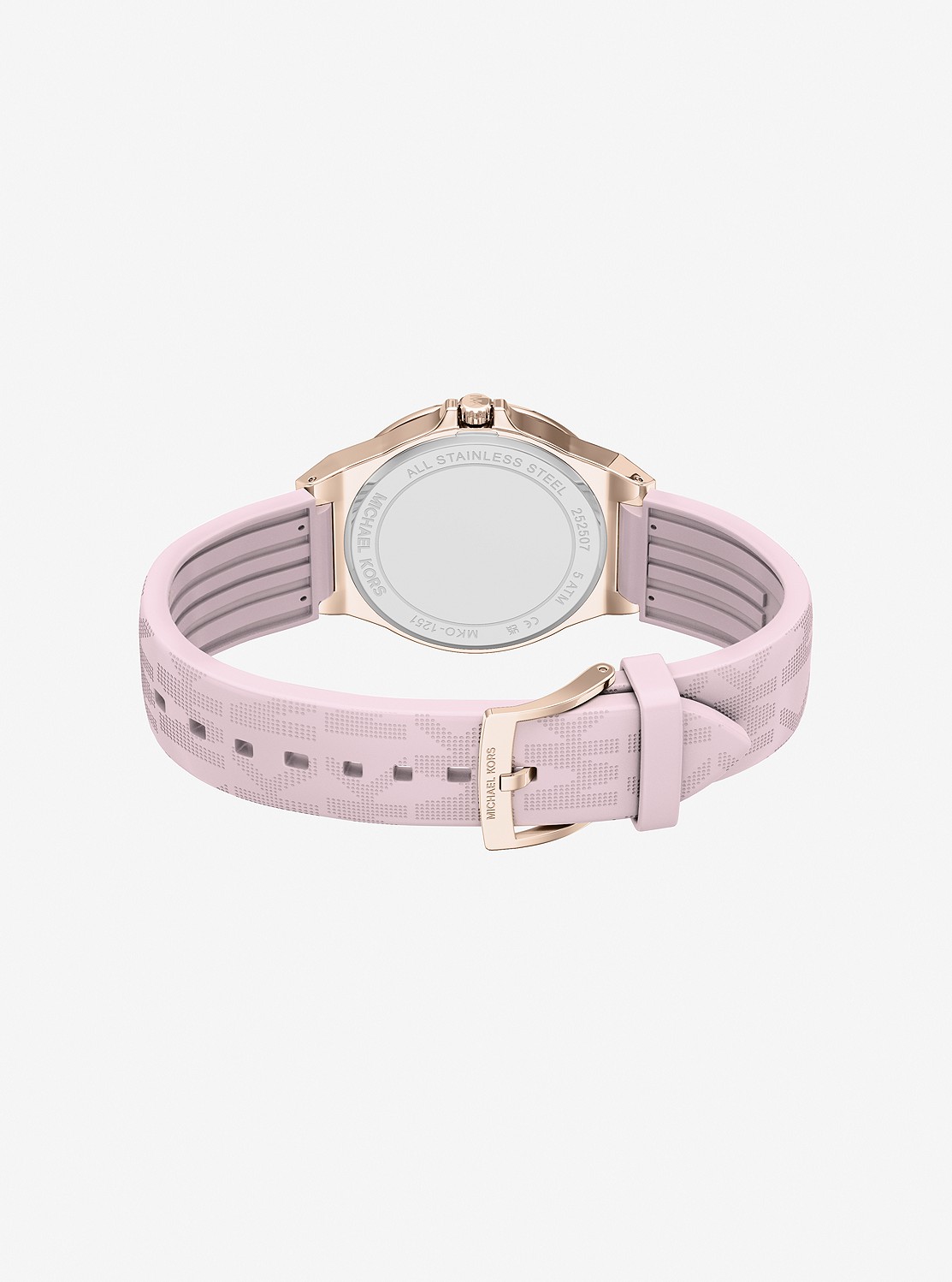 LENNOX 37MM PAVE SILICONE LOGO ウォッチ