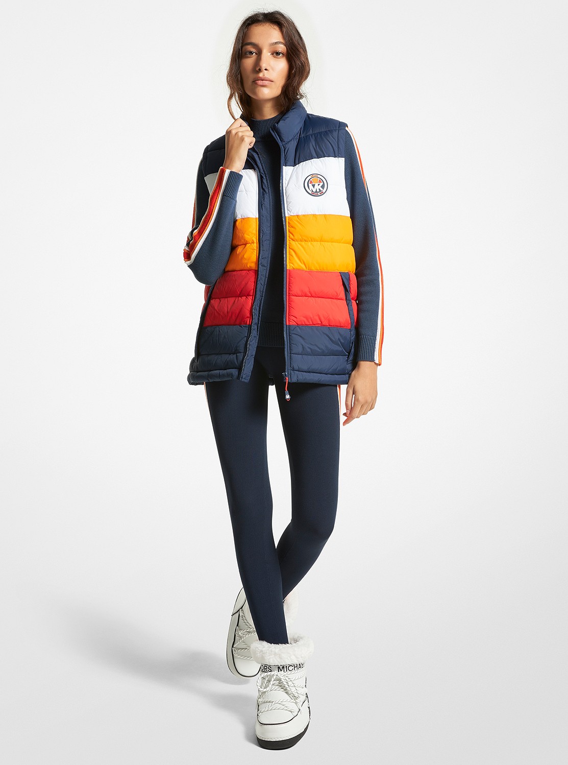 公式アウトレット】MK x ellesse VAIL カラーブロック ナイロン スキー 