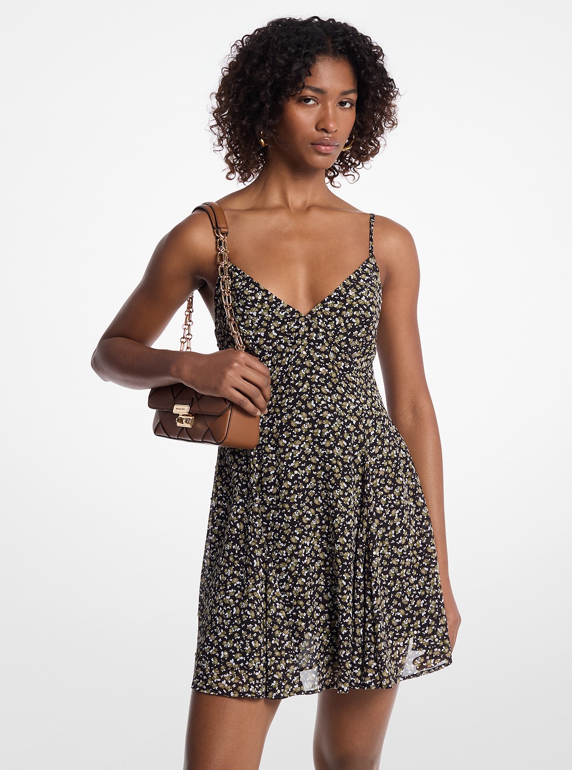 MICHAEL MICHAEL KORS ミニワンピース・ドレス MICHAEL KORS（マイケルコース）の「ストレッチニット フレア