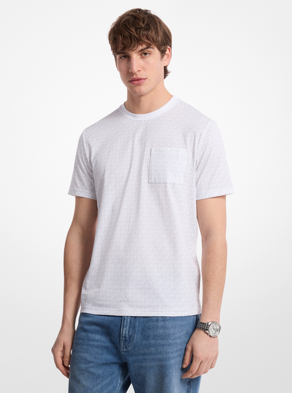 公式アウトレット】シークイン ロゴ コットン Tシャツ - ウェア