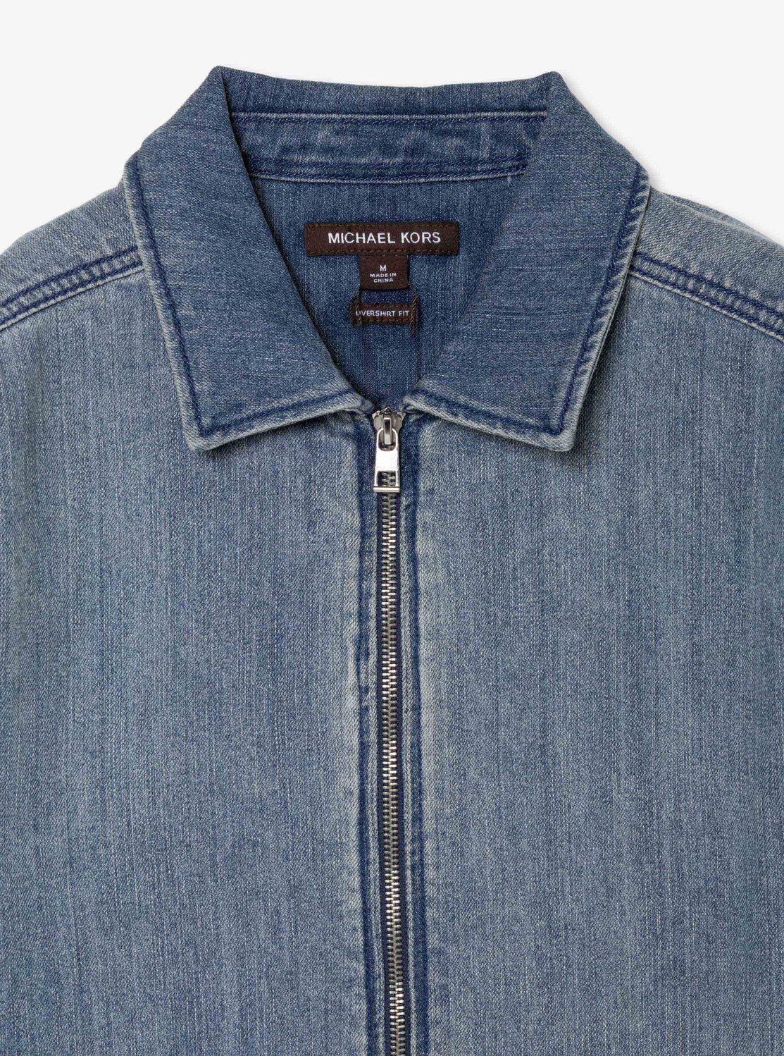 ハンドウォッシュ デニム ジップ シャツ ジャケット