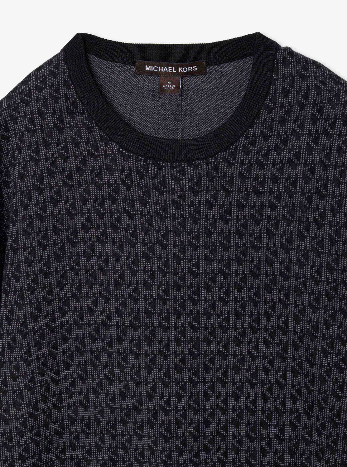 MICRO MKロゴ クルーネック セーター