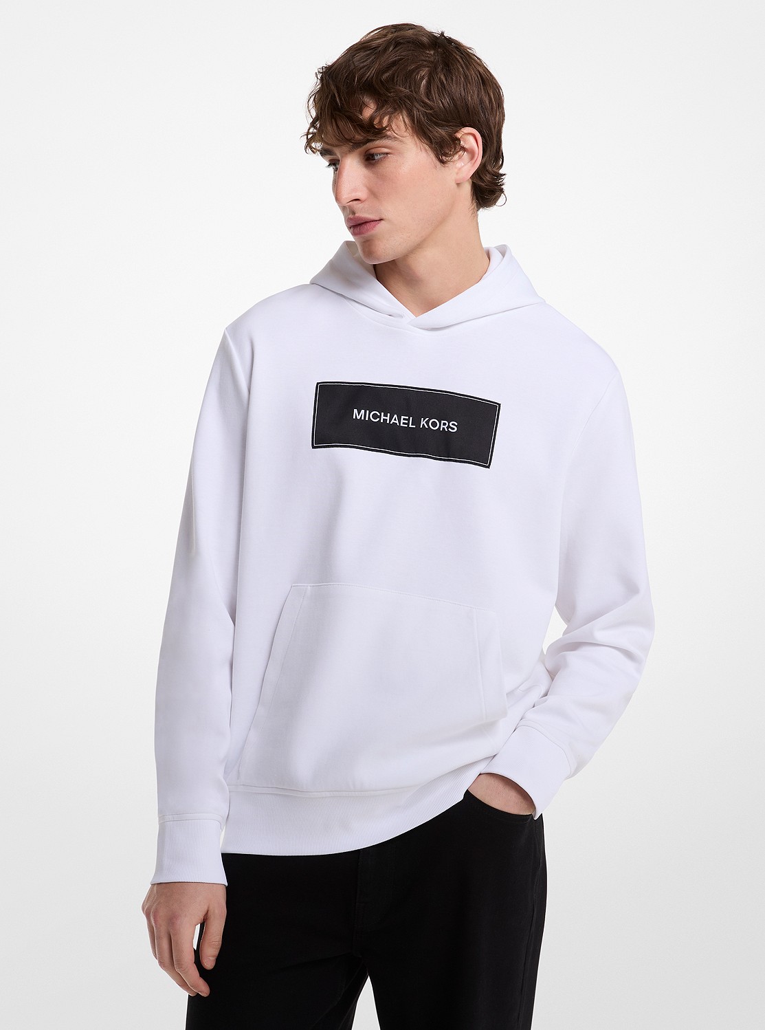〈Michael Kors〉 ロゴ コットンブレンド フーディ(関税込み) 公式アウトレット】ロゴ コットンブレンド フーディ - ウェア