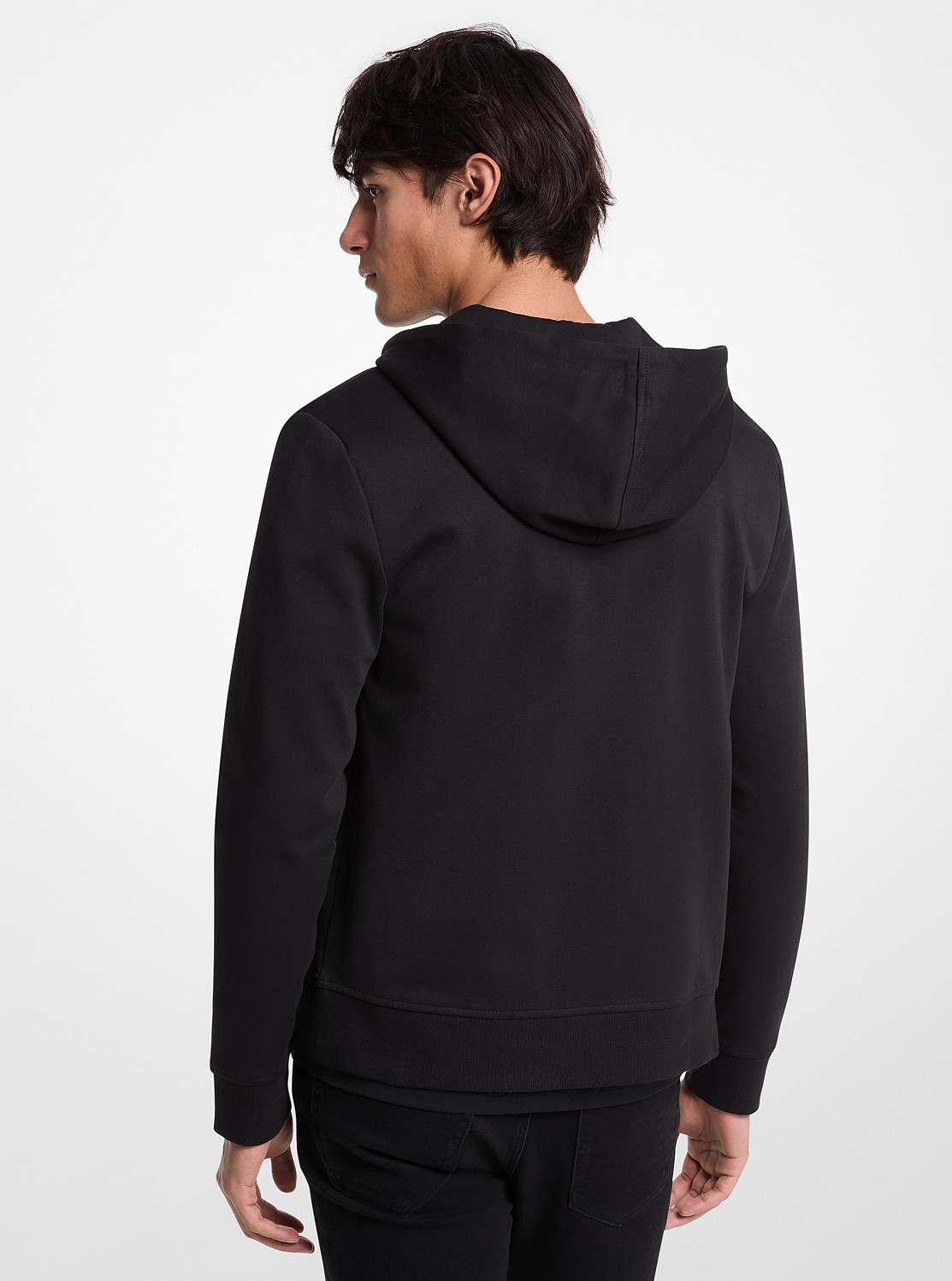MICHAEL KORS ブラック フルジップパーカー XS新品、未使用 公式アウトレット】ゼブラ KORS フルジップ フーディ - ウェア