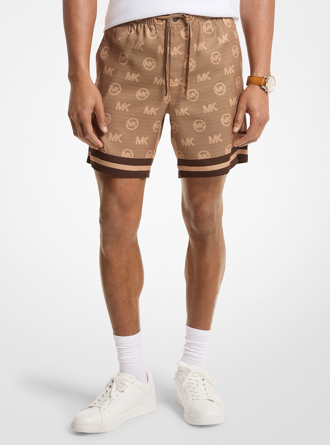 MICHAEL KORS KORSレタリングロゴ ショートパンツ 公式アウトレット】ロゴ テンセル ショートパンツ - ウェア|マイケル