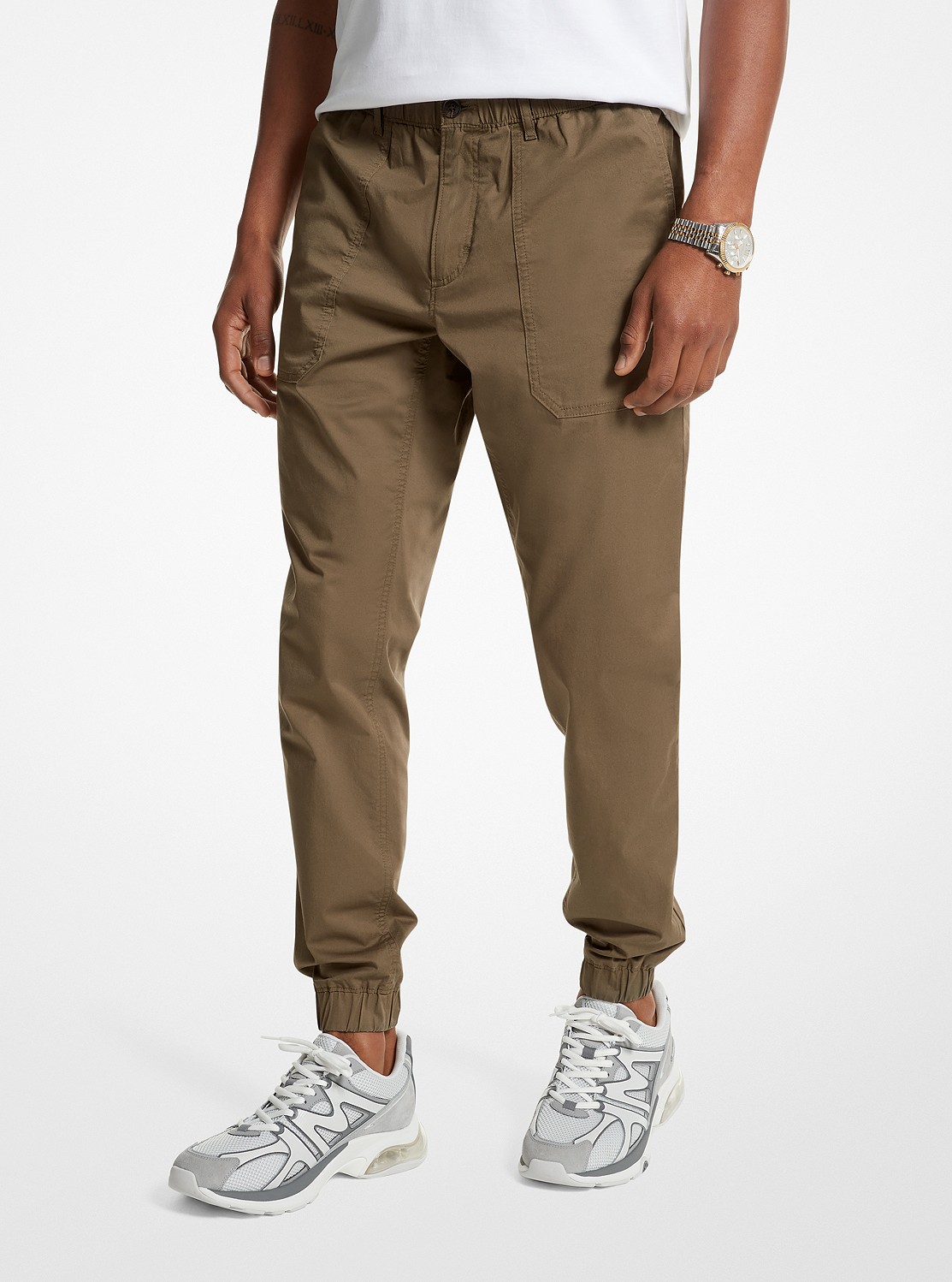 Michael Kors☆ロゴテープ コットン ジョガー Michael Kors☆ロゴテープ コットン ジョガー (Michael Kors