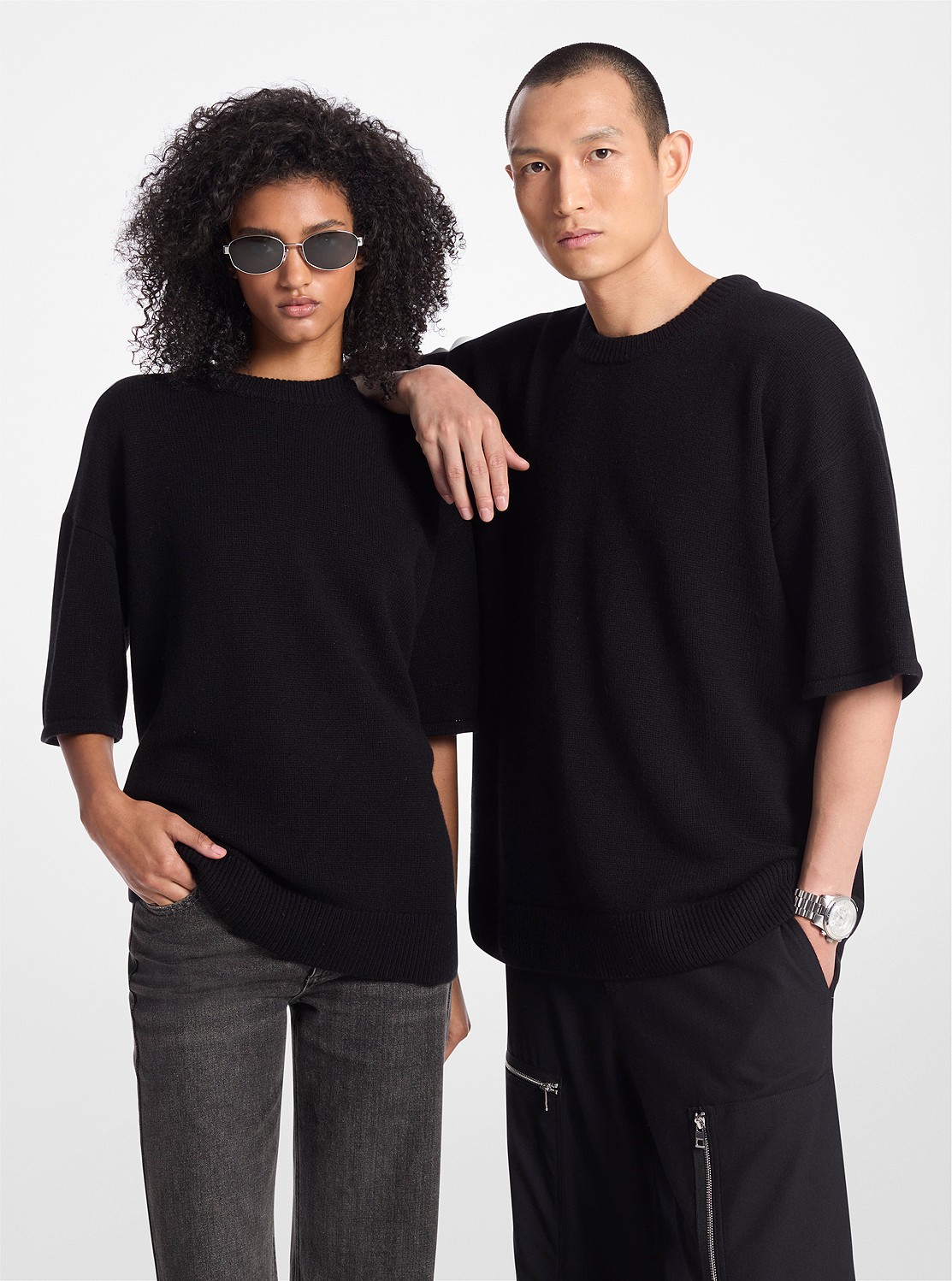 MICHAEL KORS ハーフスリーブロゴスウェット M グレー ユニセックス MICHAEL KORS（マイケルコース）の「MKGO KORSテープ ロング