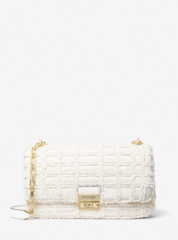 MICHAEL KORS ホワイト ハンドバッグ セール】CARSON センタージップ サッチェル スモール