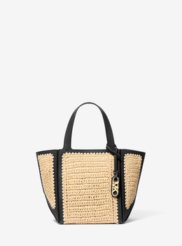 【Michael Kors 】ISA ハンドクロシェ ストロー トート バッグ S 公式アウトレット】ISA ハンドクロシェ トート ラージ - トート