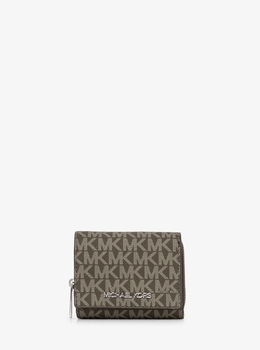 新品未使用 マイケルコース 3つ折り財布 ミニ財布 白 黒 MICHAEL KORS マイケルコース 財布 三つ折り レディース