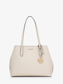 マイケルコース  トートバッグ ホワイト  Michael Kors タッセルチャーム付 A4対応 マイケルコース MICHAEL KORS バッグ （ホワイト） -waja bazar - 海外