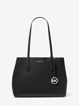 MICHAEL KORS トートバッグ　ブラック Michael Kors】VOYAGER サフィアーノ トップジップ トート の通販はau