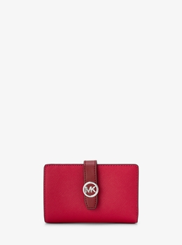 新品 MICHEAL KORS マイケルコース　三つ折り　財布　レッド 新品 MICHEAL KORS マイケルコース 三つ折り 財布 レッド - 小物本物
