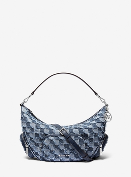 【美品】MICHAEL KORS デニム ボディバッグ 日本限定】ROMEE(ロミー) デニム クロスボディ エクストラスモール
