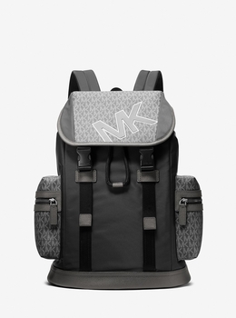 新品未使用 マイケルコース L ビッグ MK バックル 金 銀 MKロゴ 総柄 Amazon | Michael Kors (マイケル コース) シグネチャー ロゴ