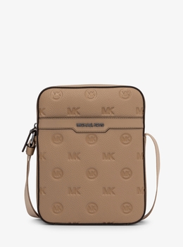 【ほぼ未使用】MICHAEL KORS ボディバッグ メンズ レザー ブラウン 公式アウトレット】バッグ・カバン(鞄) | メンズ | マイケル・コース