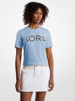 マイケルコース ダークグリーンレオパード柄Ｔシャツミニドレス 公式アウトレット】レオパード プリント スモック ミニドレス