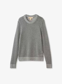 新品　マイケルコースMICHAEL KORS ロングスリーブクルーネック　濃紺L MICHAEL KORS（マイケルコース）の「シェニール KORS クルー