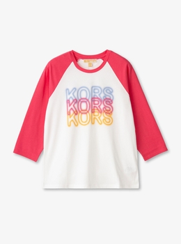 Michael Kors☆グラフィック ロゴラベル コットン Tシャツ グラフィック ロゴ コットン Tシャツ | トップス | マイケル