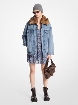 MICHAEL KORS OUTLET シャンブレー ロゴ アノラック MICHAEL KORS OUTLET シャンブレー ロゴ アノラック