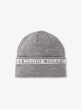 Michael kors ニット帽　マフラー　のセット　新品未使用　ホワイト マイケル マイケル コース MICHAEL MICHAEL KORS ☆MK柄ニット